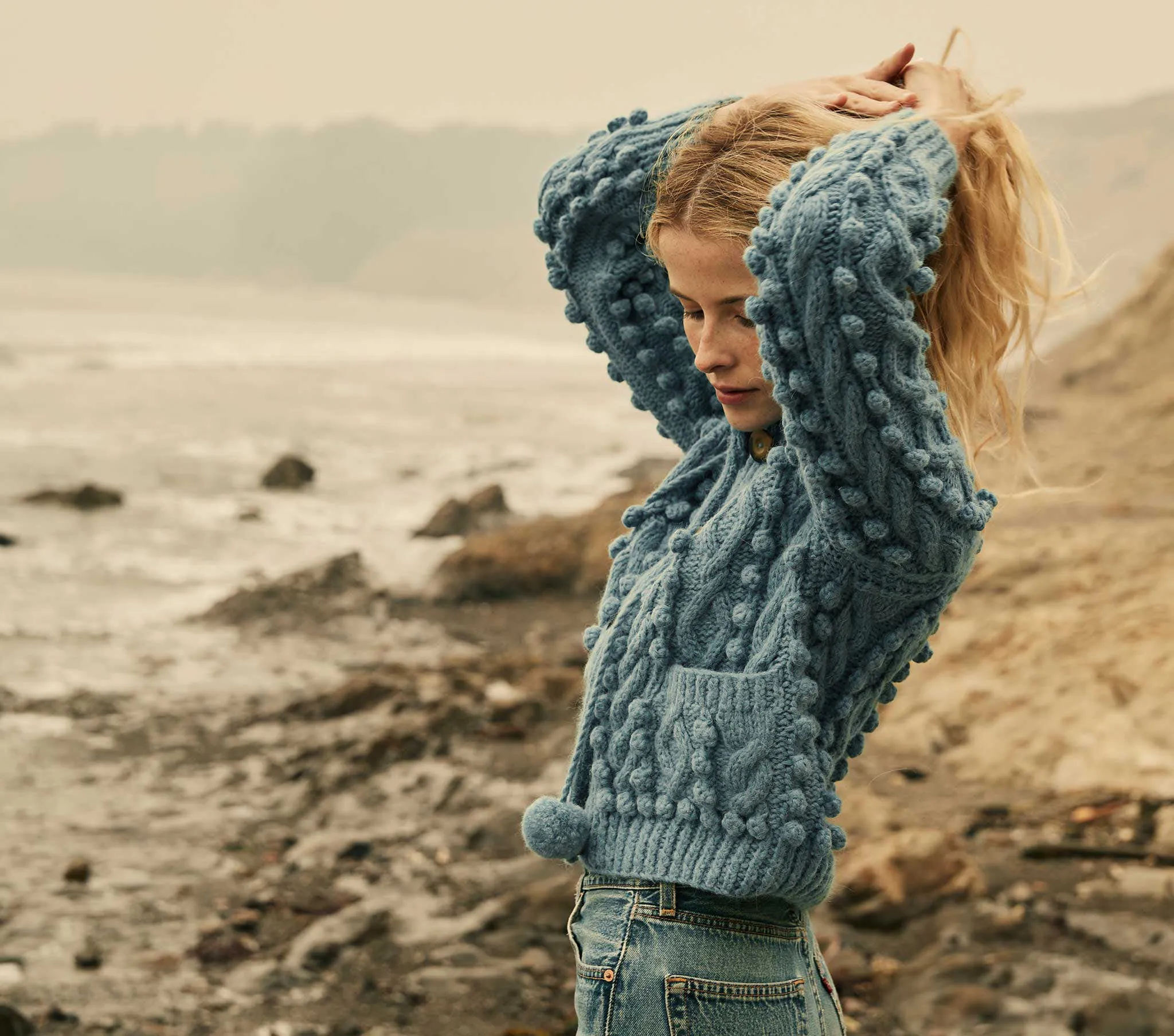 HMD -- POMME SWEATER -- MONACO BLUE sold by Doen product image thumbnail 3