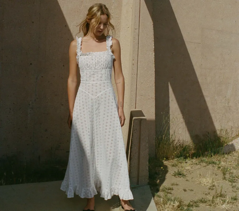 HMD -- ROMA DRESS -- POWDER made by Doen