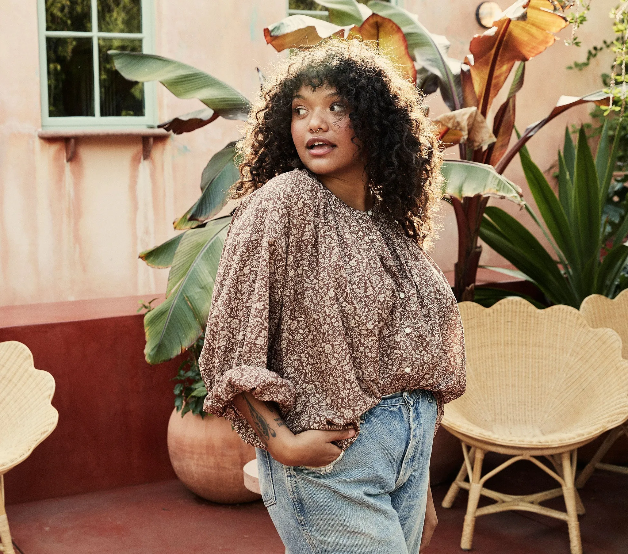 HMD -- THE JANE BLOUSE -- TERRA GARDEN BLOOM sold by Doen product image thumbnail 2