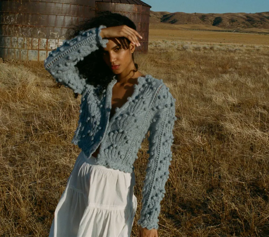 HMD -- ISADORA CARDIGAN -- BAY BREEZE sold by Doen