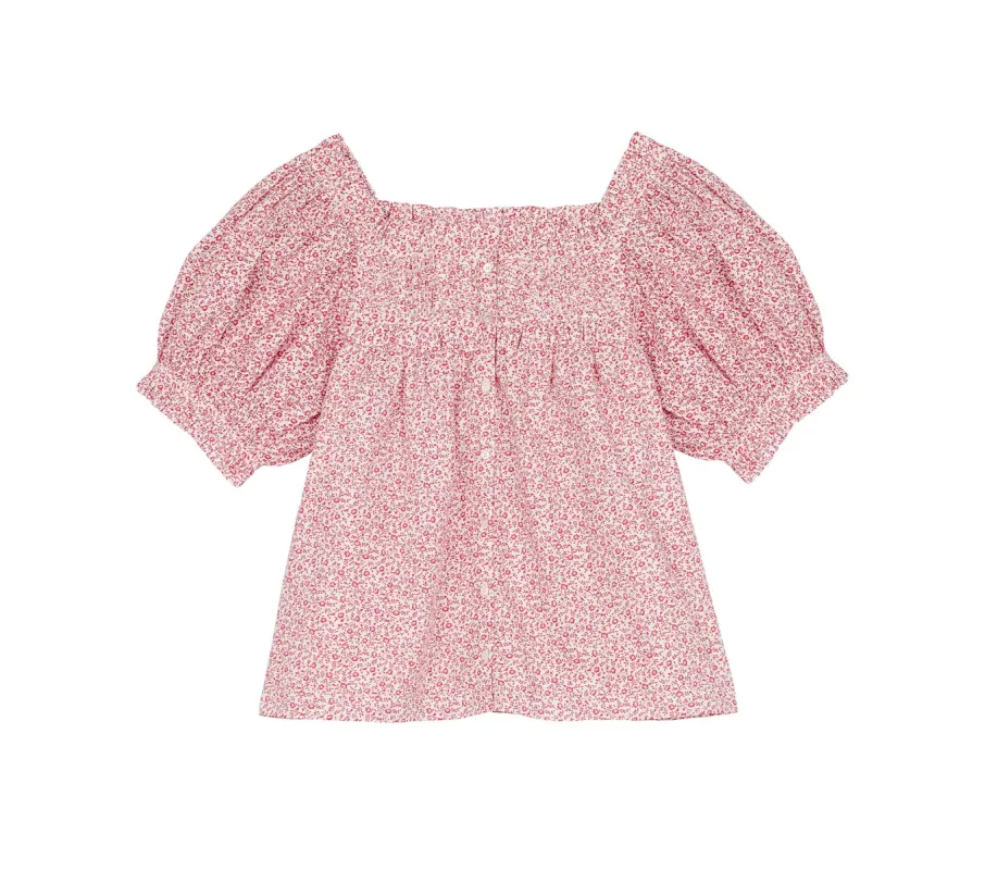 HMD -- FARLEY TOP -- ROUGE COTTAGE IVY FLORAL sold by Doen