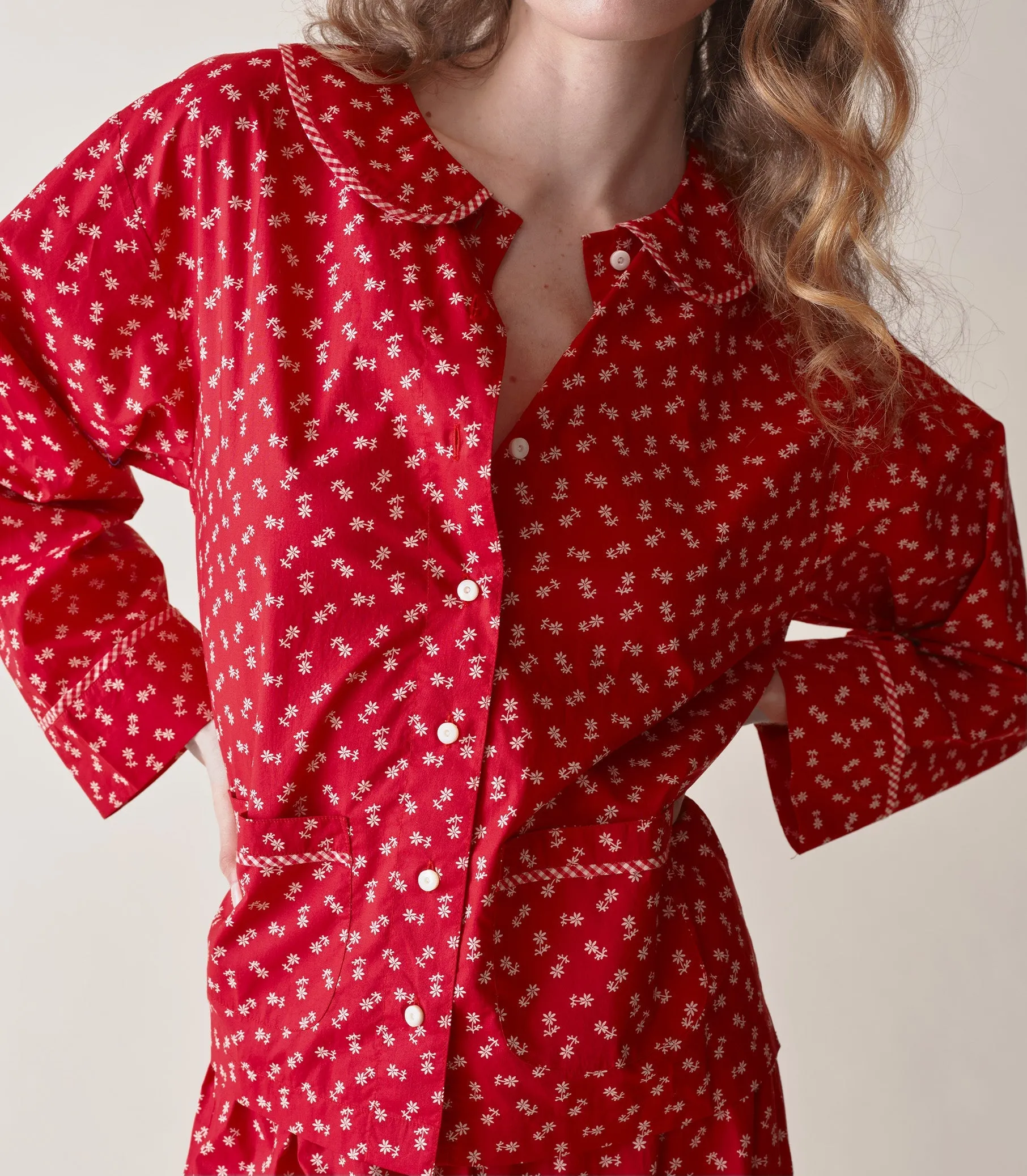 HMD -- PAZ PAJAMA -- POMME ROUGE CALICO sold by Doen product image thumbnail 3