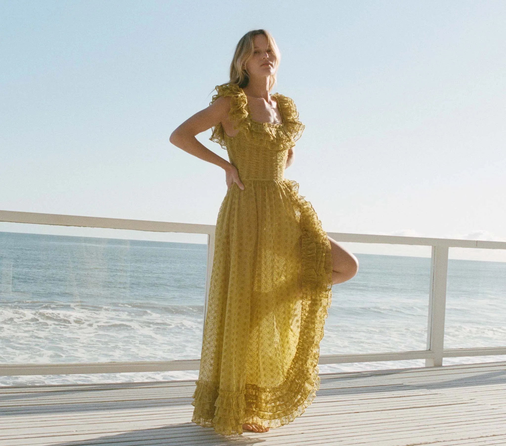 ERNESTINE DRESS -- MOSS sold by Doen product image thumbnail 3