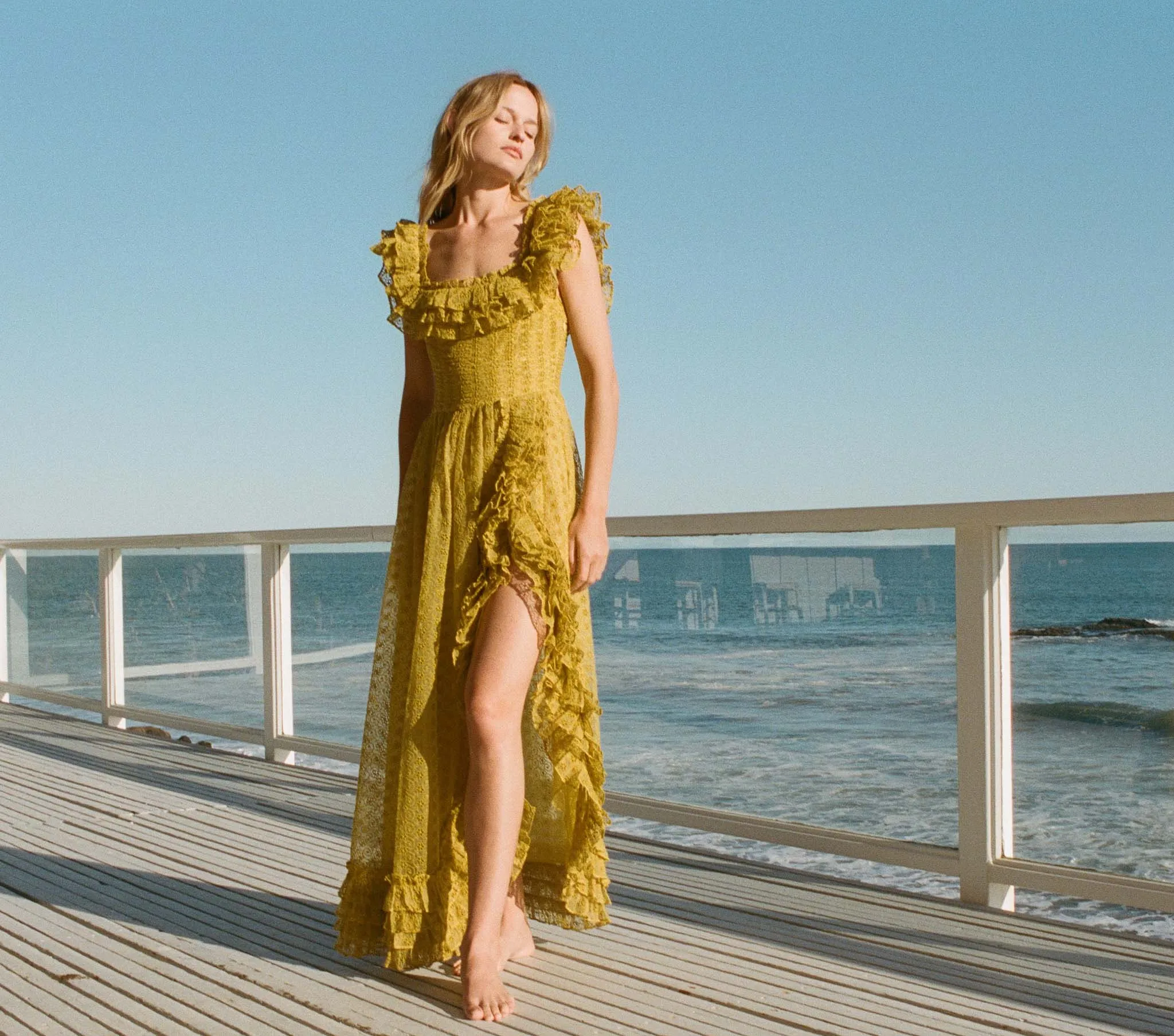 ERNESTINE DRESS -- MOSS sold by Doen product image thumbnail 4