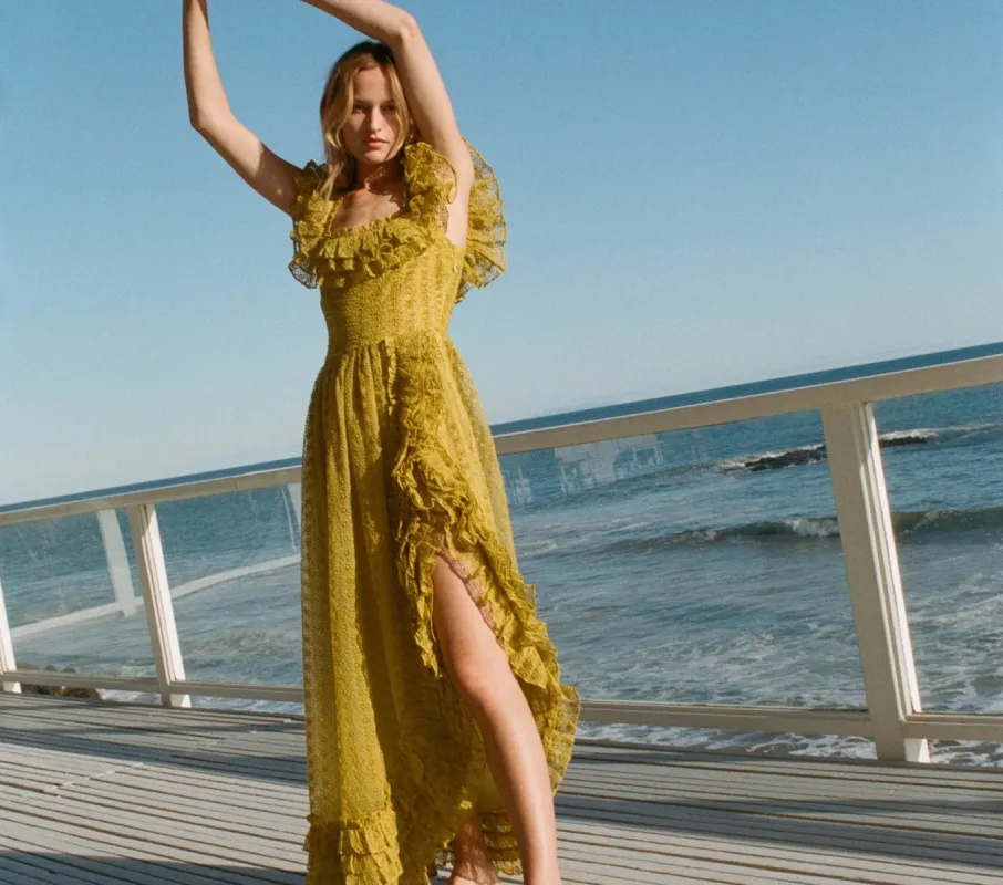 ERNESTINE DRESS -- MOSS sold by Doen