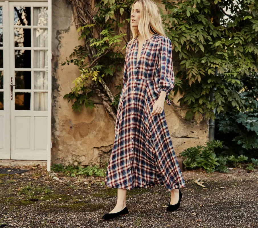 HMD -- EDESSA DRESS -- BELLEVILLE PLAID sold by Doen