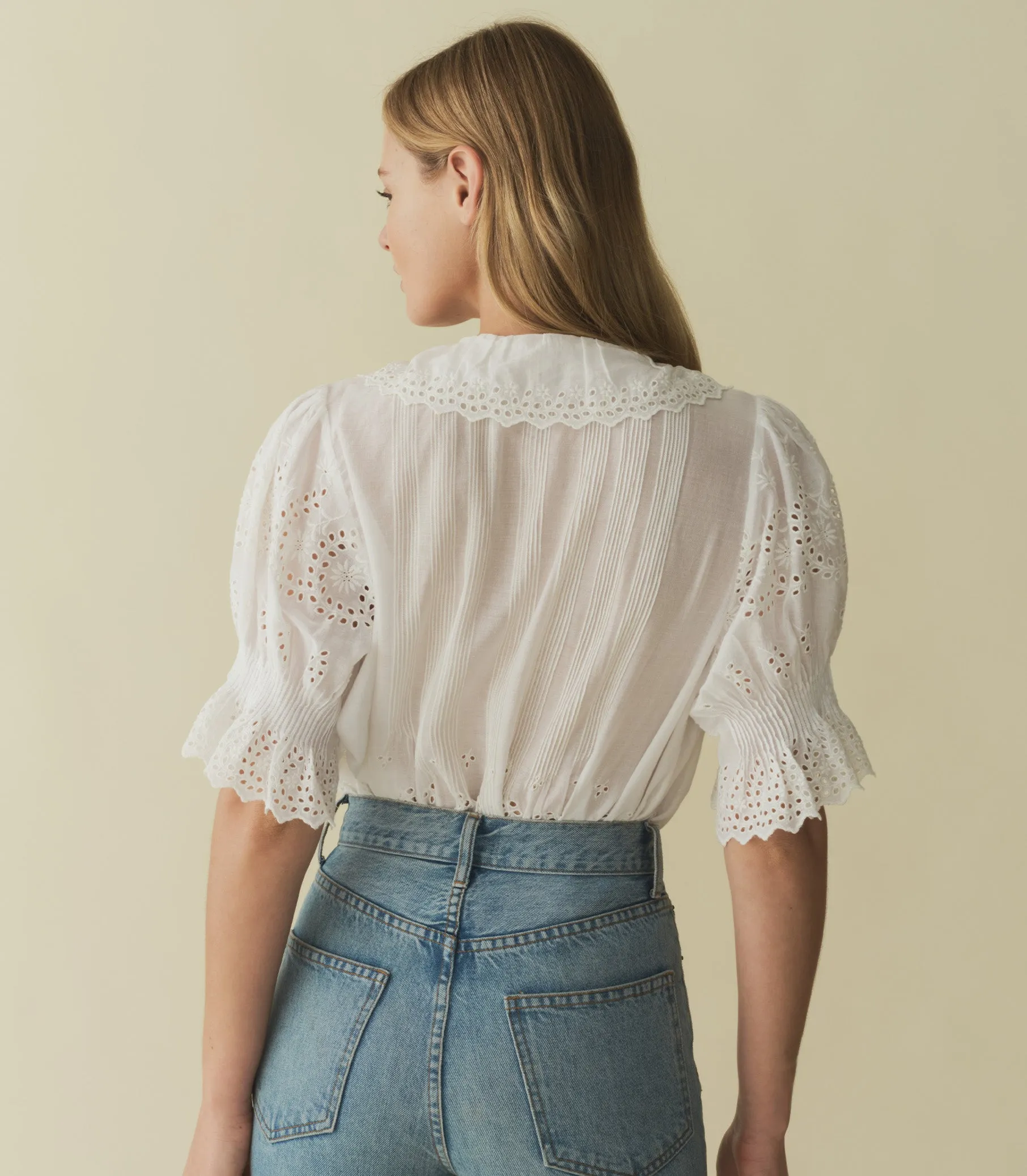 HENRI TOP -- SALT EYELET sold by Doen product image thumbnail 2