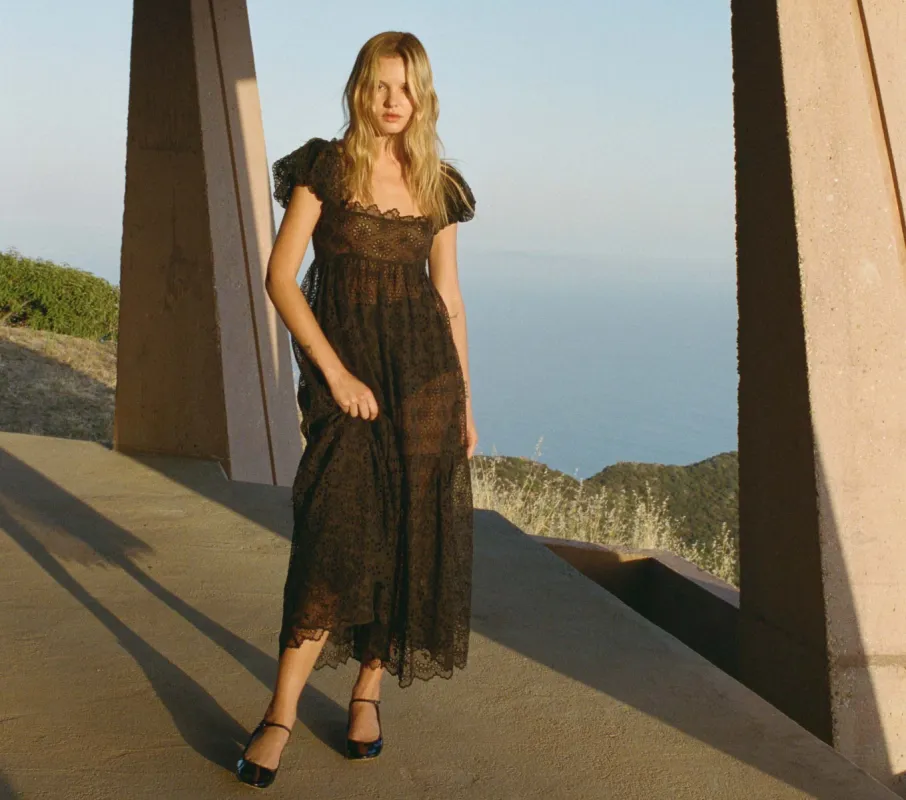HMD -- PHILOMENE DRESS -- BLACK sold by Doen