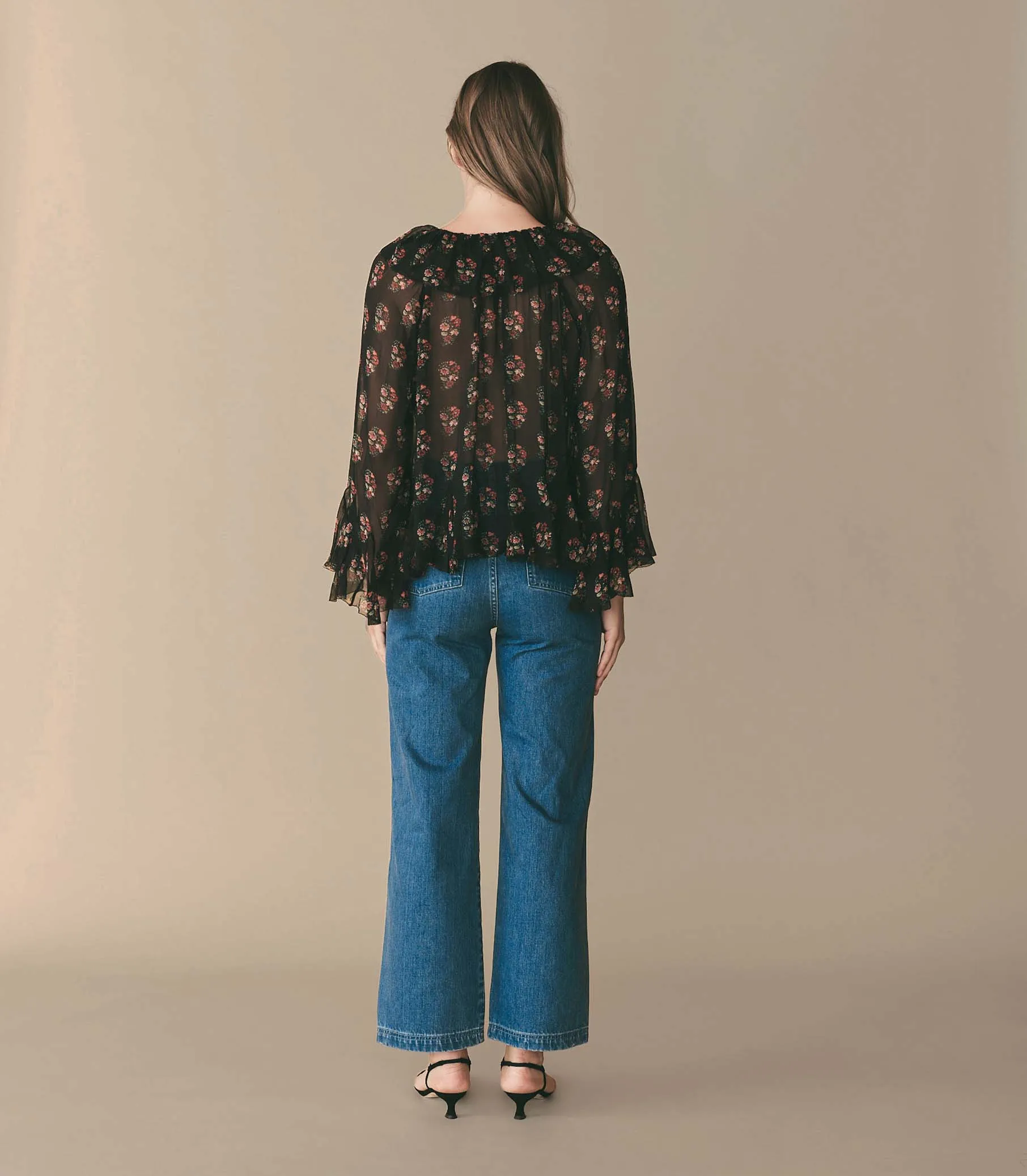HMD -- KAHIRA TOP -- PAISLEY BOUQUET sold by Doen product image thumbnail 4