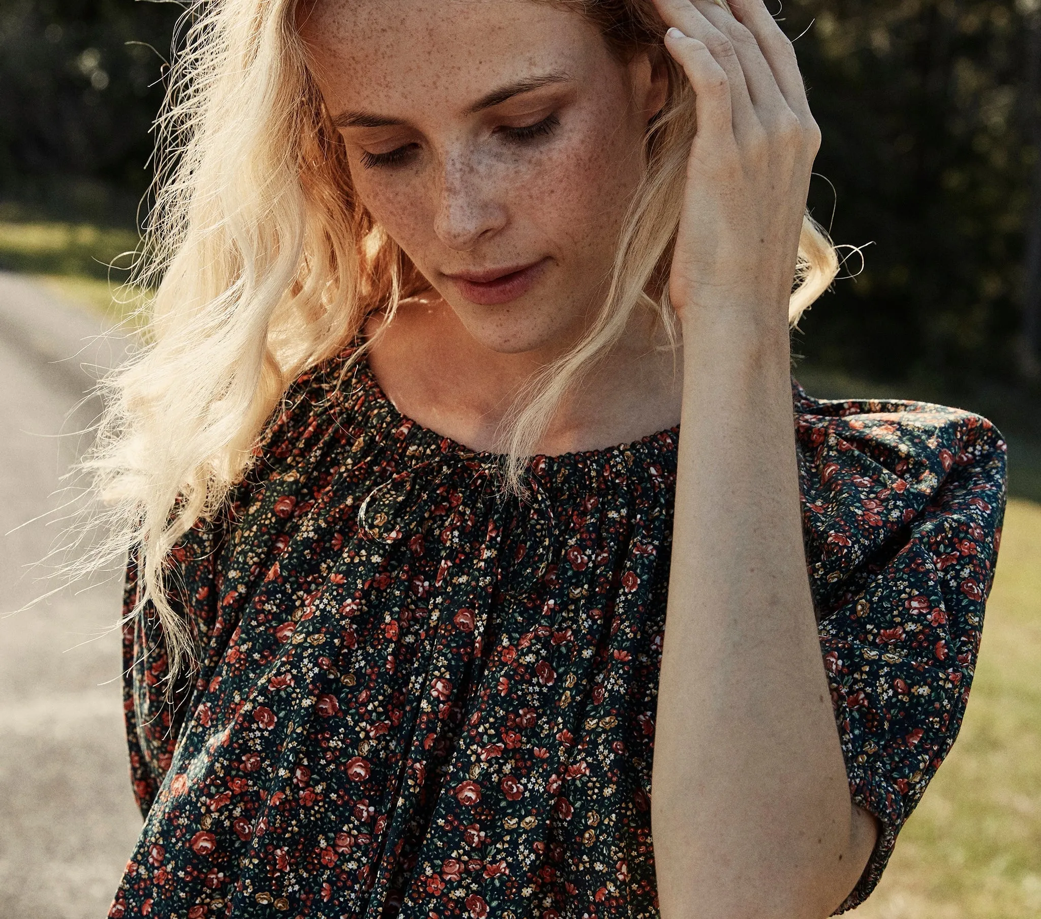 HMD -- CHESTNUT DRESS -- BLACK PETIT JARDIN PRINT sold by Doen product image thumbnail 5