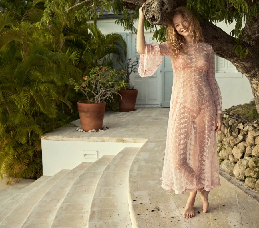 HMD -- ADALISE DRESS -- TULIP PINK sold by Doen