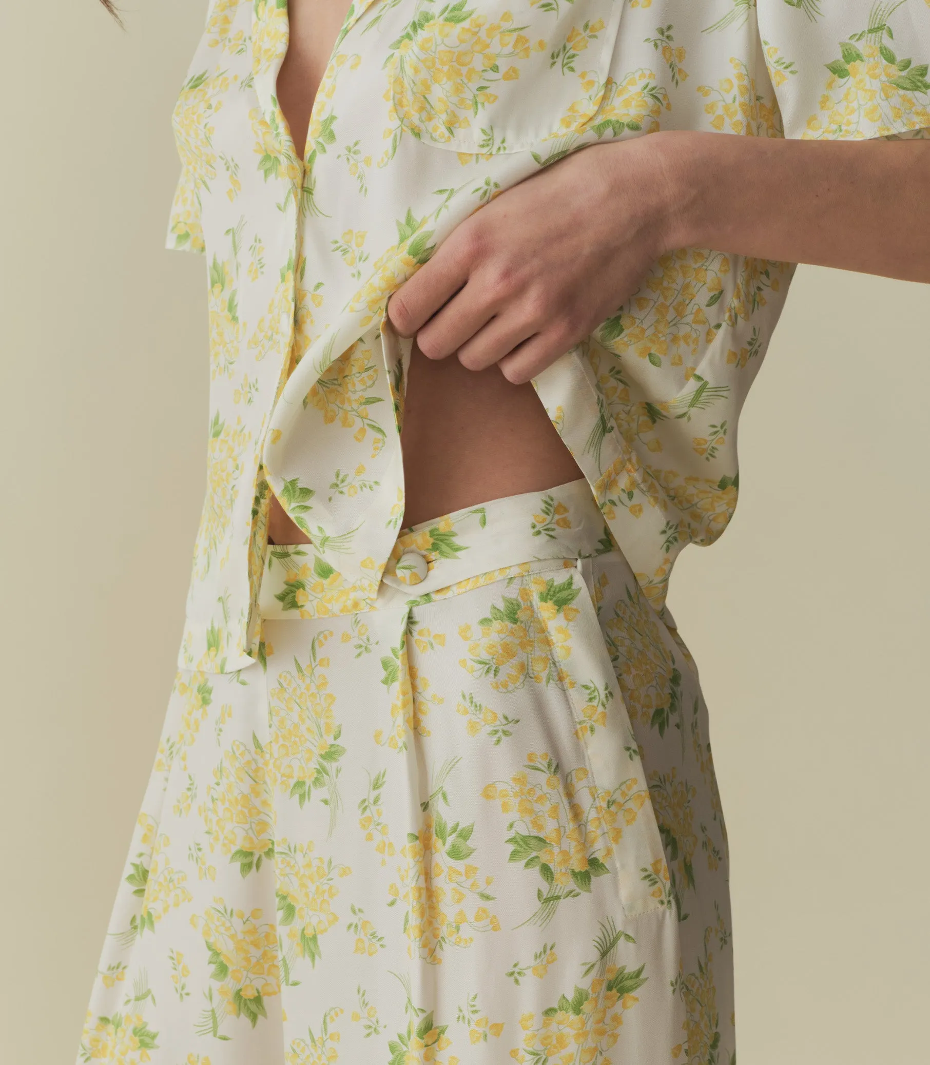 LANI PANT -- SALT MAY BELL FLORAL sold by Doen product image thumbnail 2