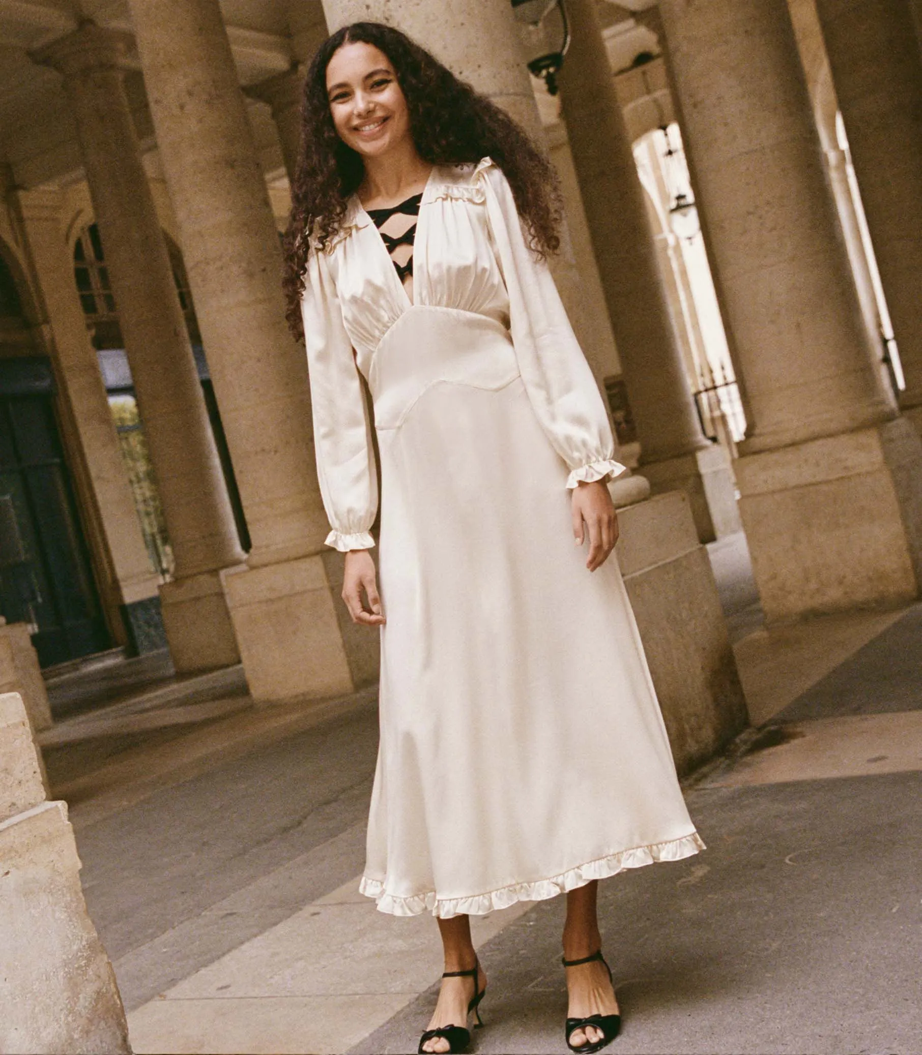 LORELEI DRESS -- MOTHER OF PEARL sold by Doen product image thumbnail 4