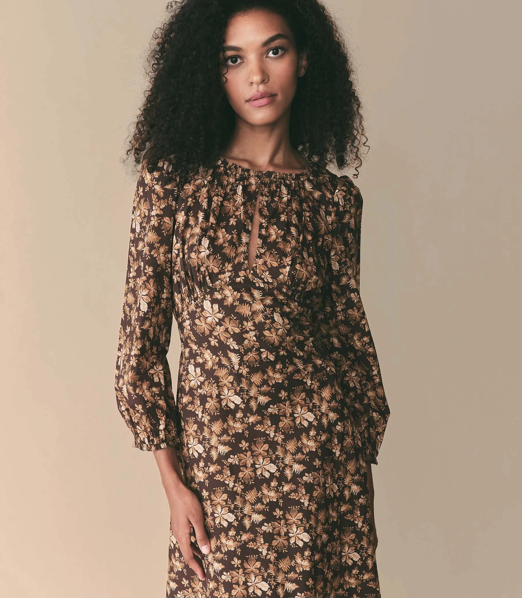 GINETTA DRESS -- FERN GROVE FLORAL sold by Doen