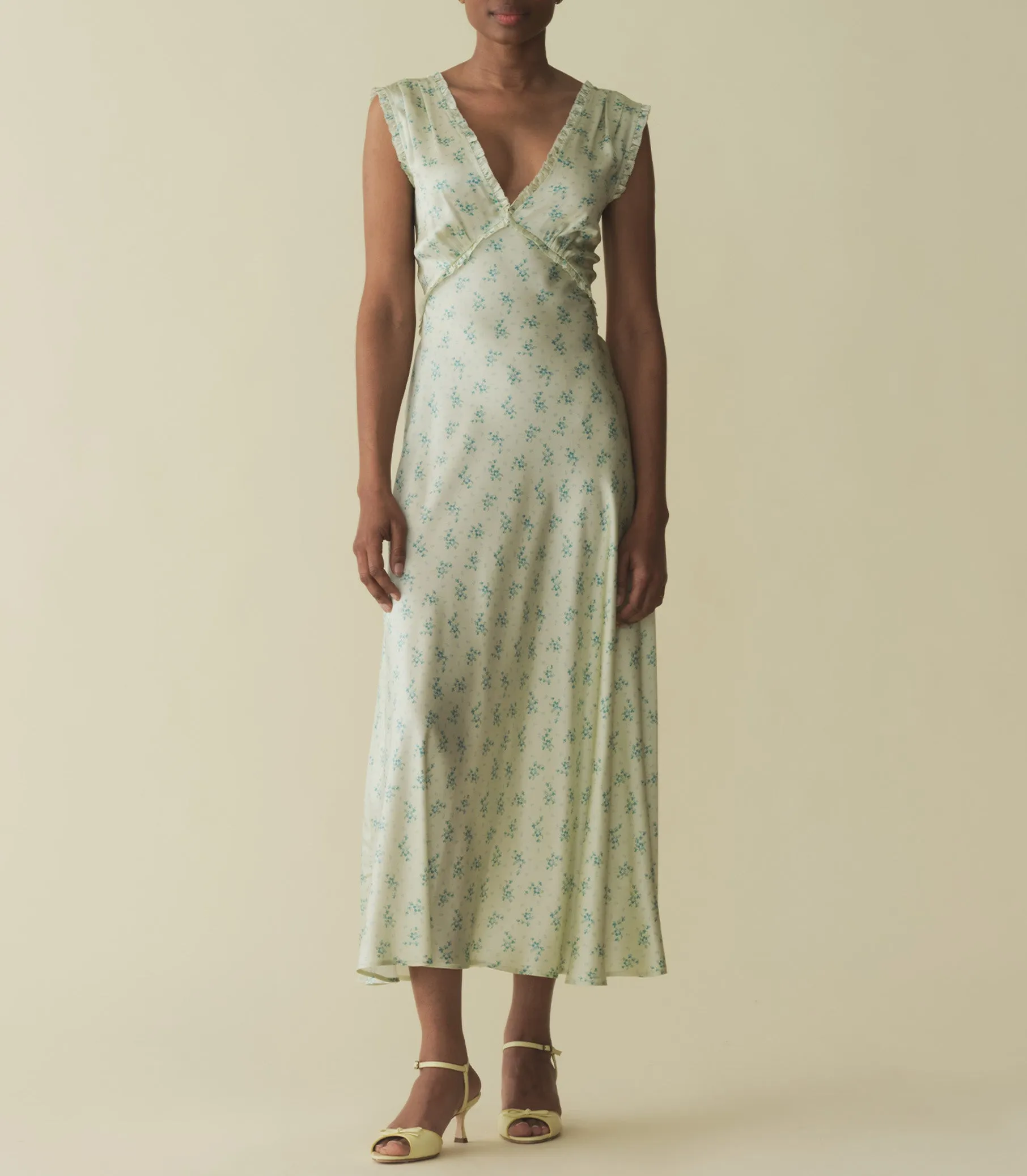 TAHLIA DRESS -- VERTE HILLSIDE HEATHER sold by Doen product image thumbnail 4