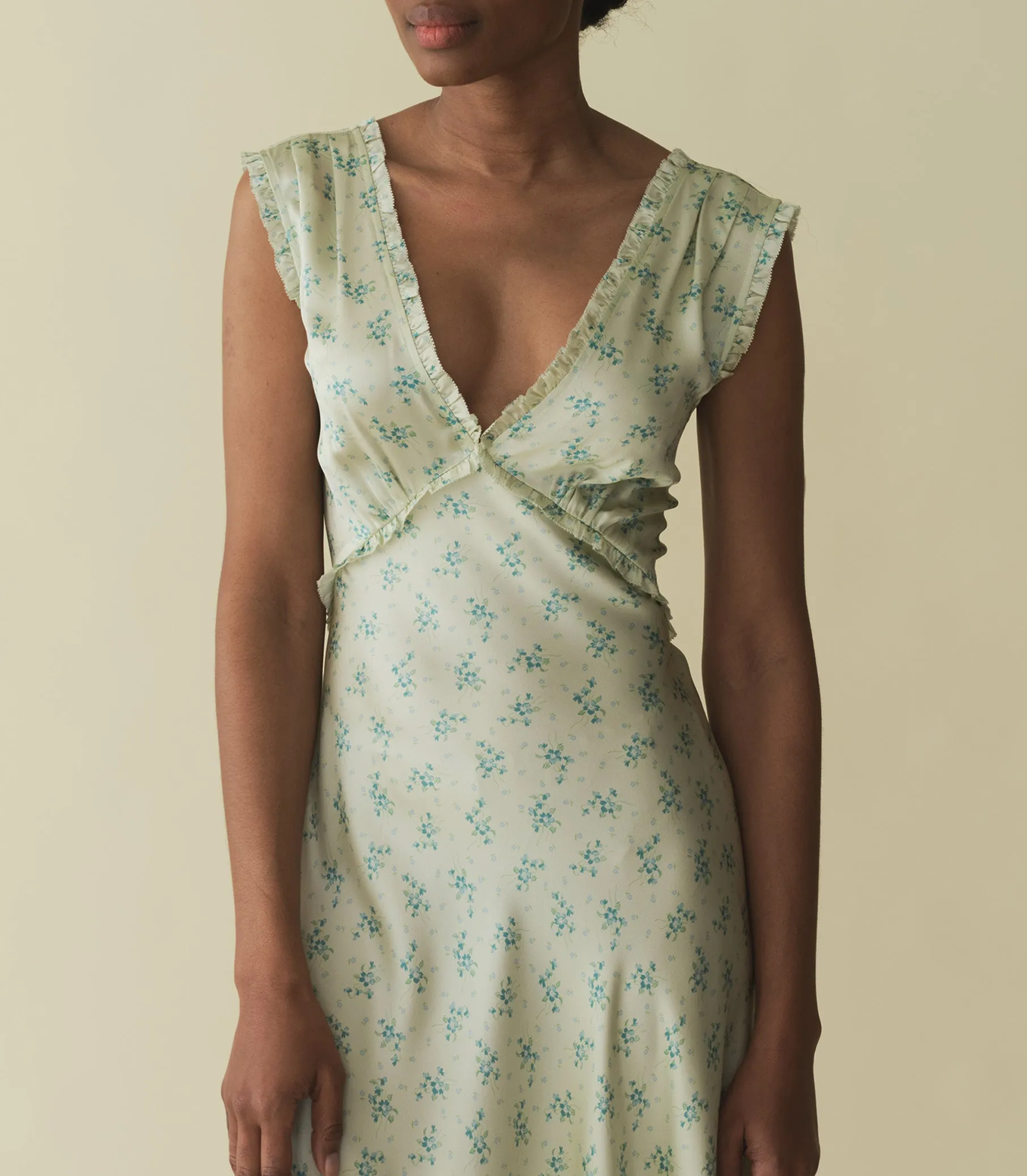 TAHLIA DRESS -- VERTE HILLSIDE HEATHER sold by Doen product image thumbnail 5