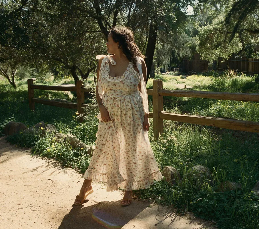 HMD -- ONDINE DRESS -- TUILERIES BLOOMS sold by Doen