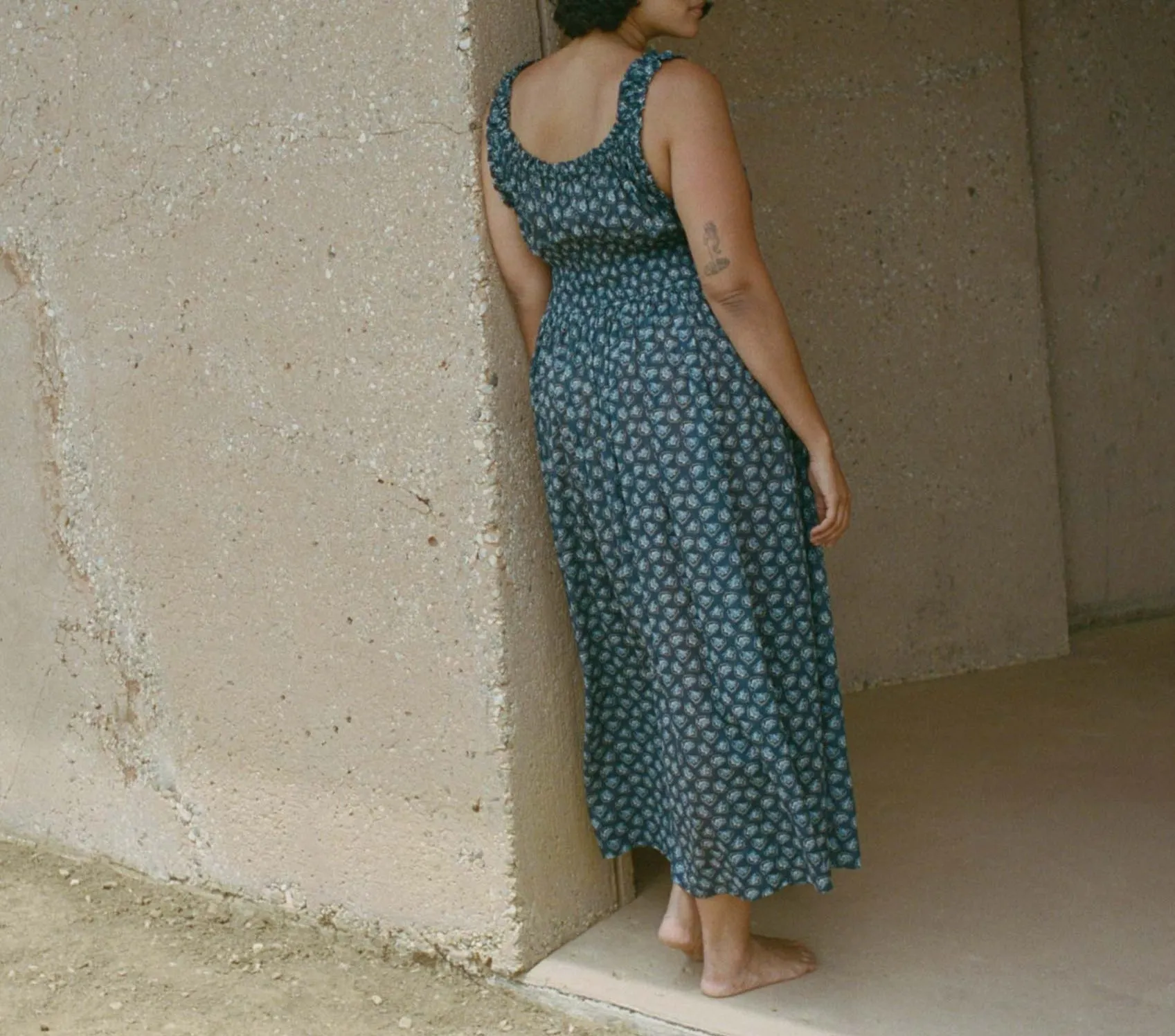 HMD -- EMMARETTA DRESS -- BLEU BEDFORD PAISLEY sold by Doen product image thumbnail 2