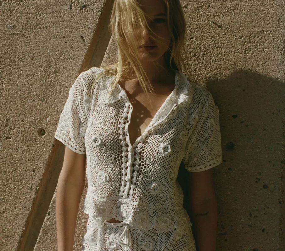 HMD -- CLEMENTE TOP -- PEARL sold by Doen