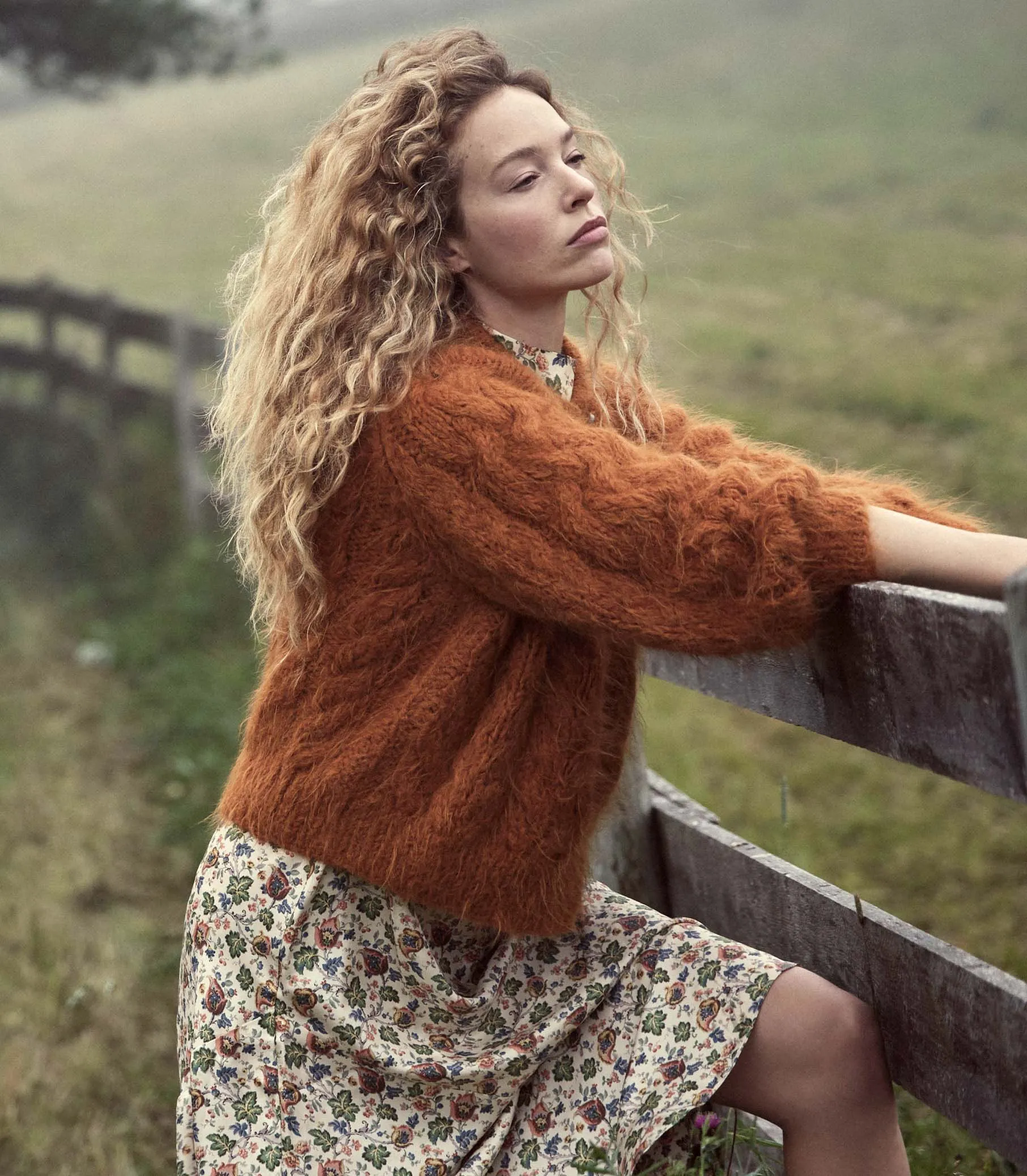 ADELINA CARDIGAN -- BRIGHT PUMPKIN sold by Doen product image thumbnail 2