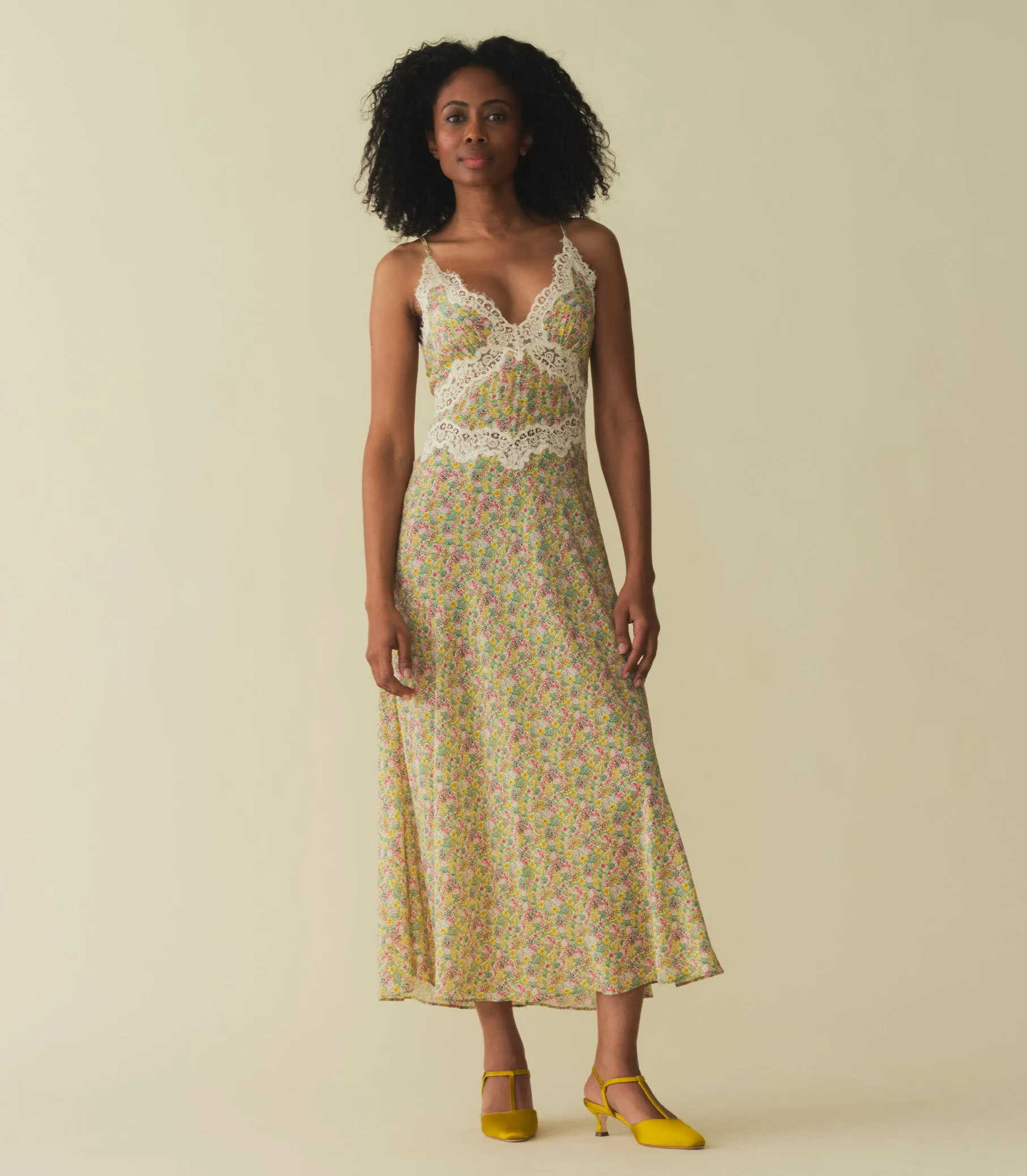 VENUS DRESS -- CHRYSANTHEMUM SKY FLORAL sold by Doen product image thumbnail 5