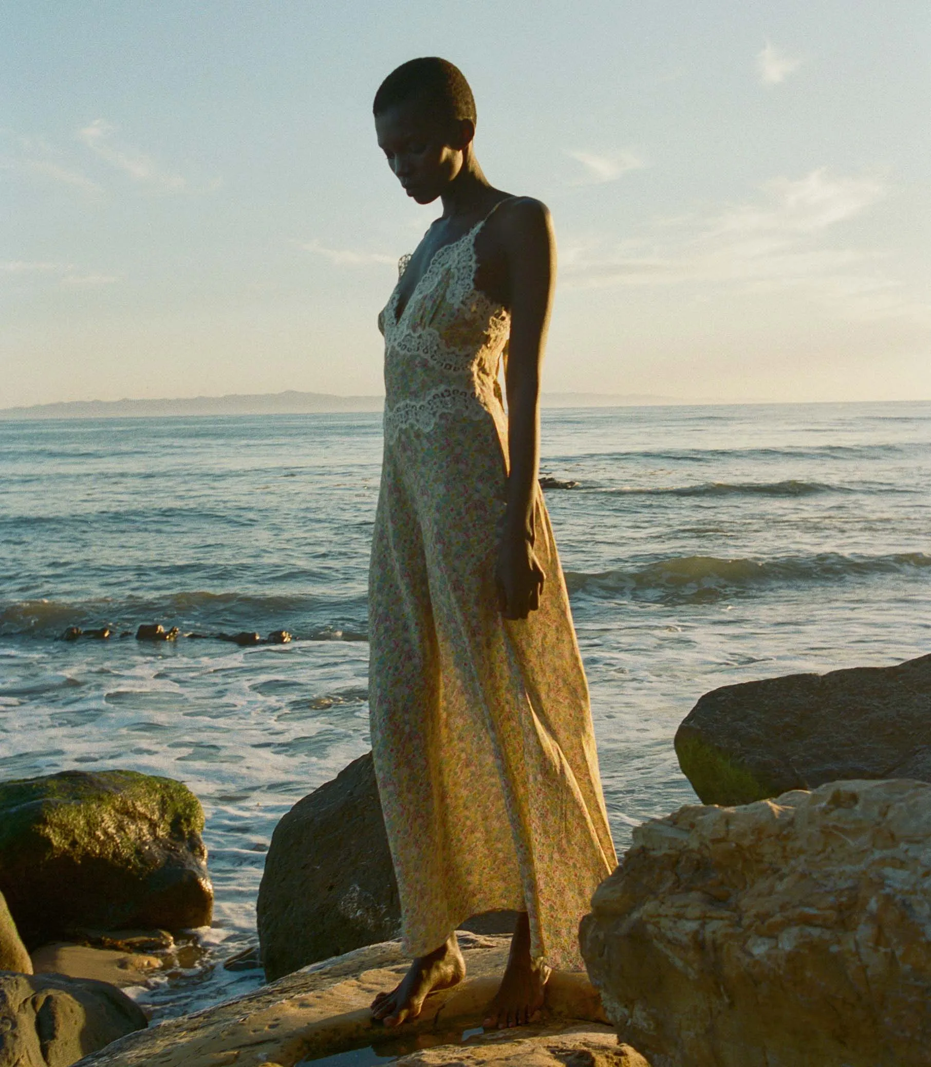 VENUS DRESS -- CHRYSANTHEMUM SKY FLORAL sold by Doen product image thumbnail 4