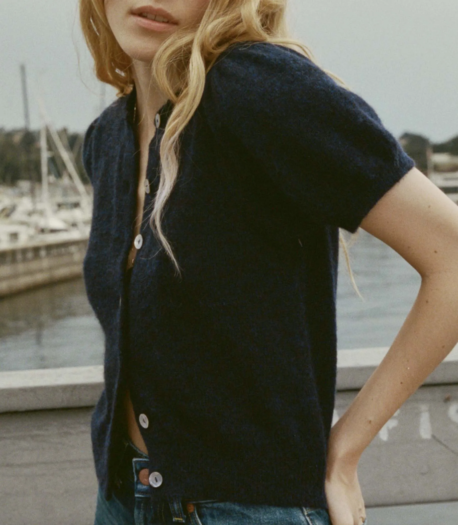 ANISA CARDIGAN -- NAVY sold by Doen product image thumbnail 4