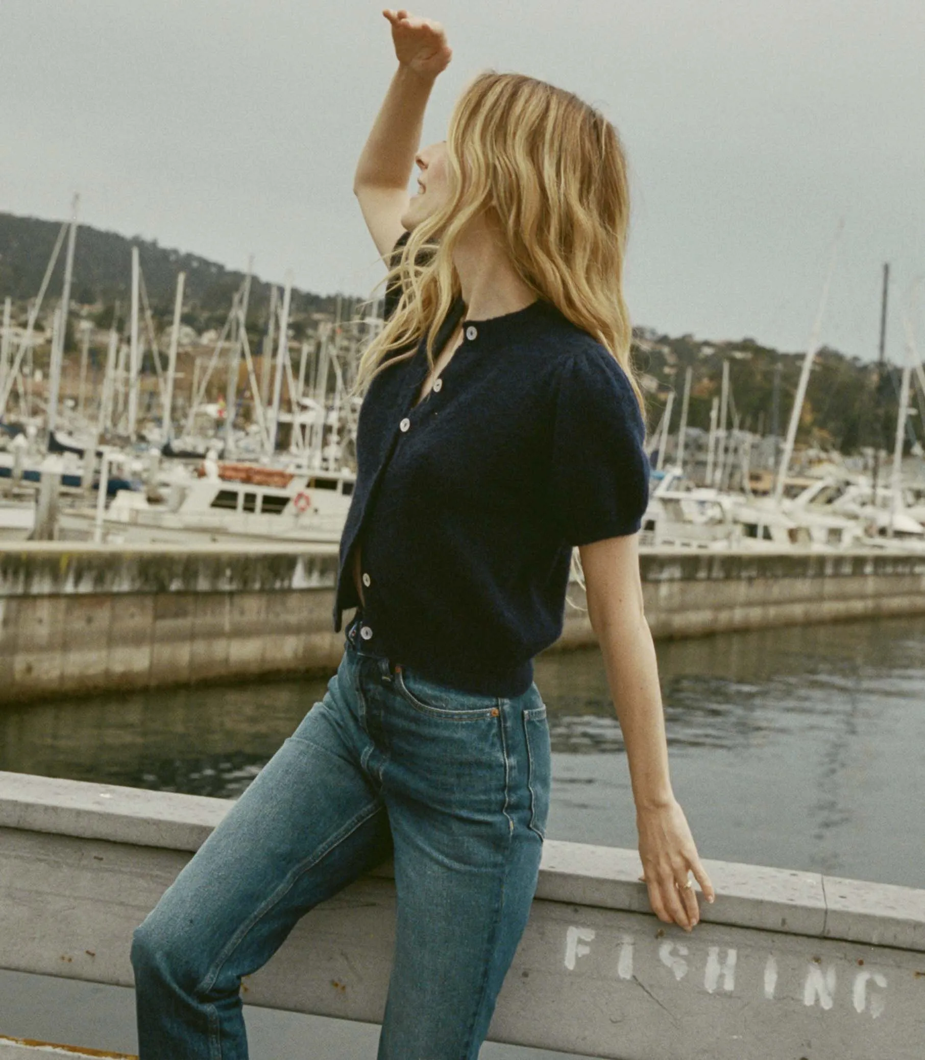 ANISA CARDIGAN -- NAVY sold by Doen product image thumbnail 5