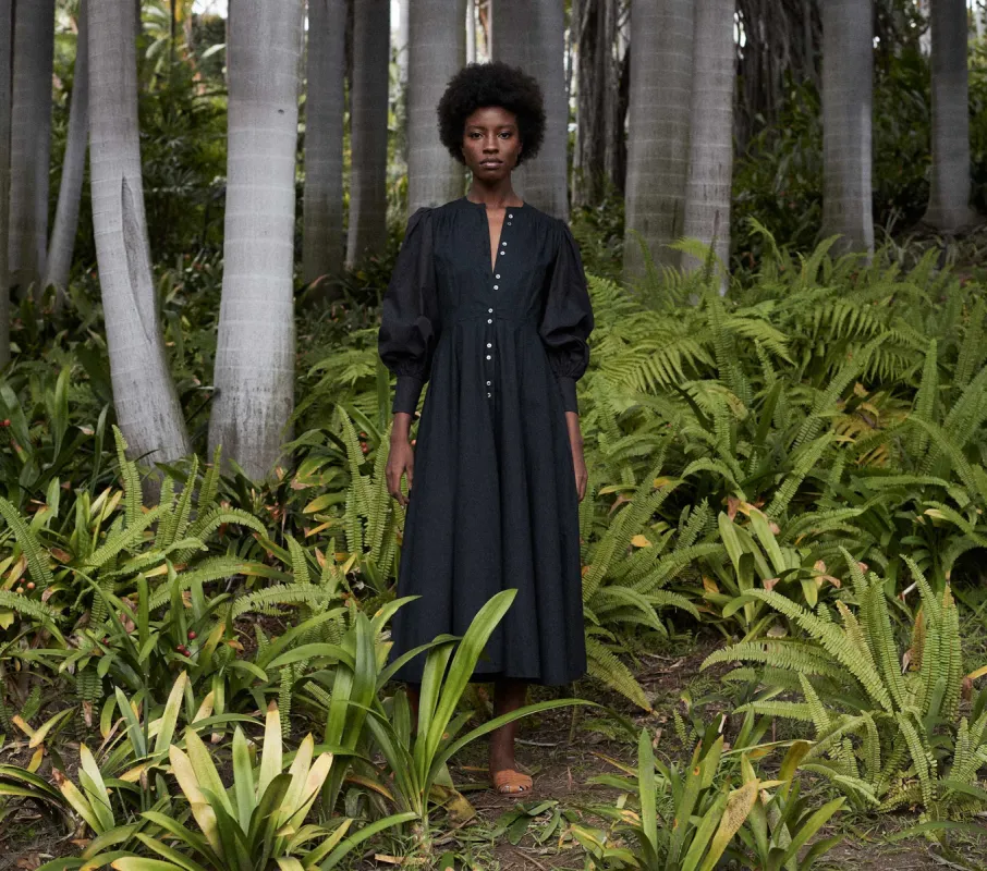 HMD -- EDLYNNE DRESS -- BLACK sold by Doen