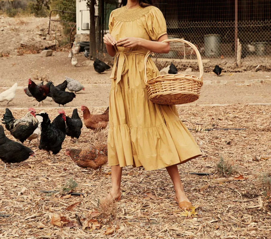 HMD -- GILDA DRESS -- WHEAT sold by Doen