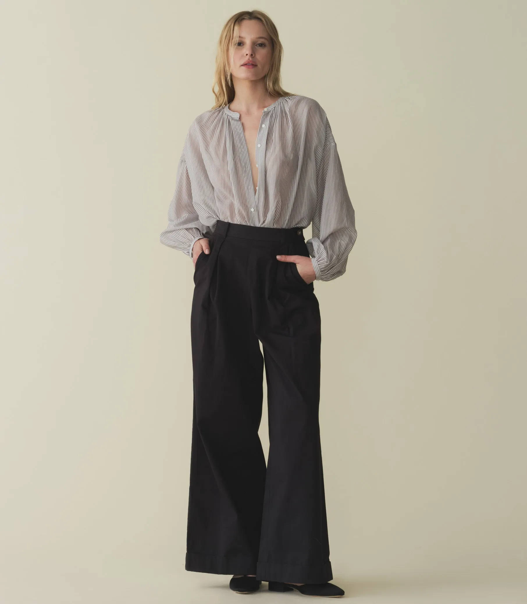 HILAIRE PANT -- BLACK sold by Doen