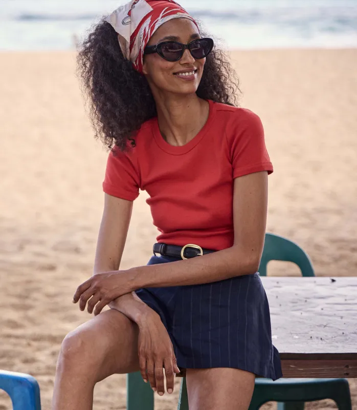 VIVI TEE -- SCARLET sold by Doen