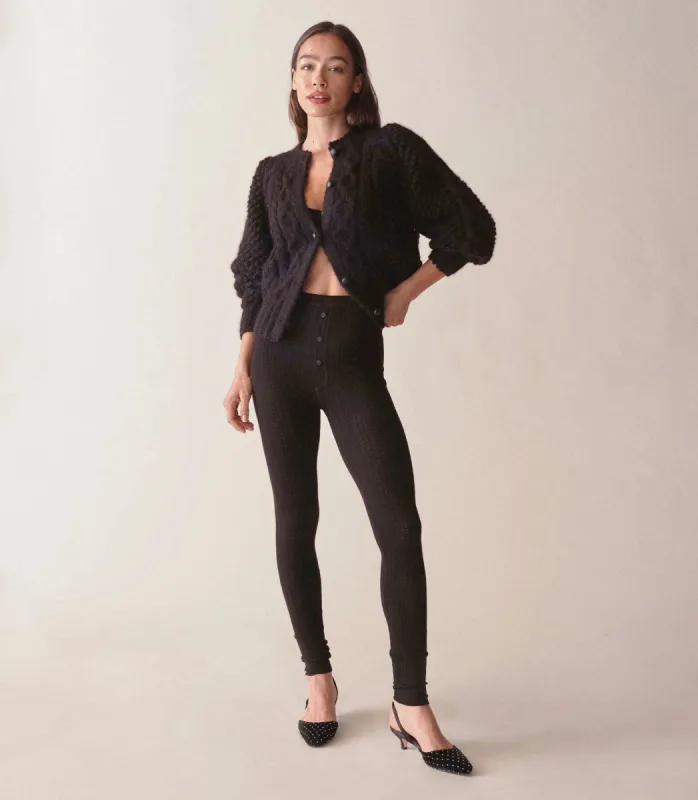LETO KNIT PANT -- BLACK sold by Doen