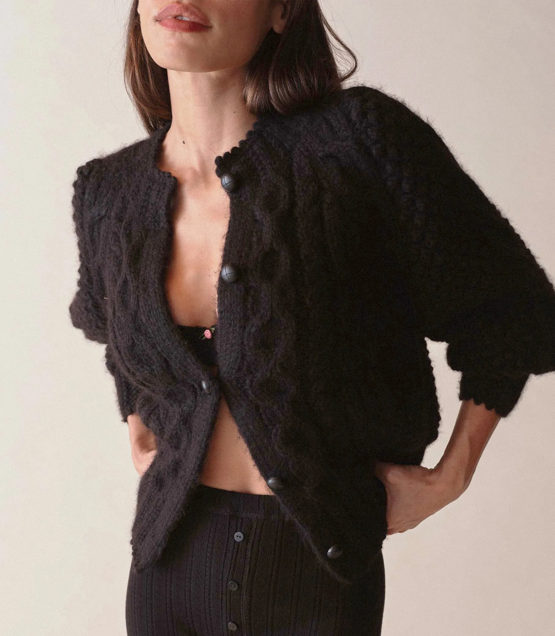 LETO KNIT PANT -- BLACK sold by Doen product image thumbnail 3