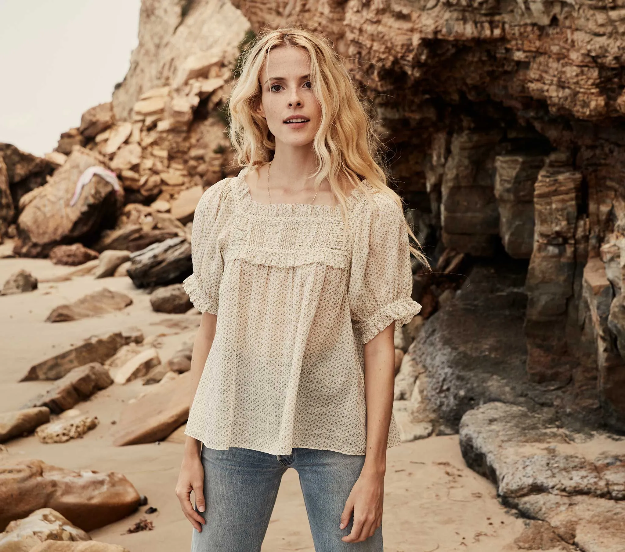 HMD -- FRANCES TOP -- PINK BISOU FLORAL sold by Doen product image thumbnail 5