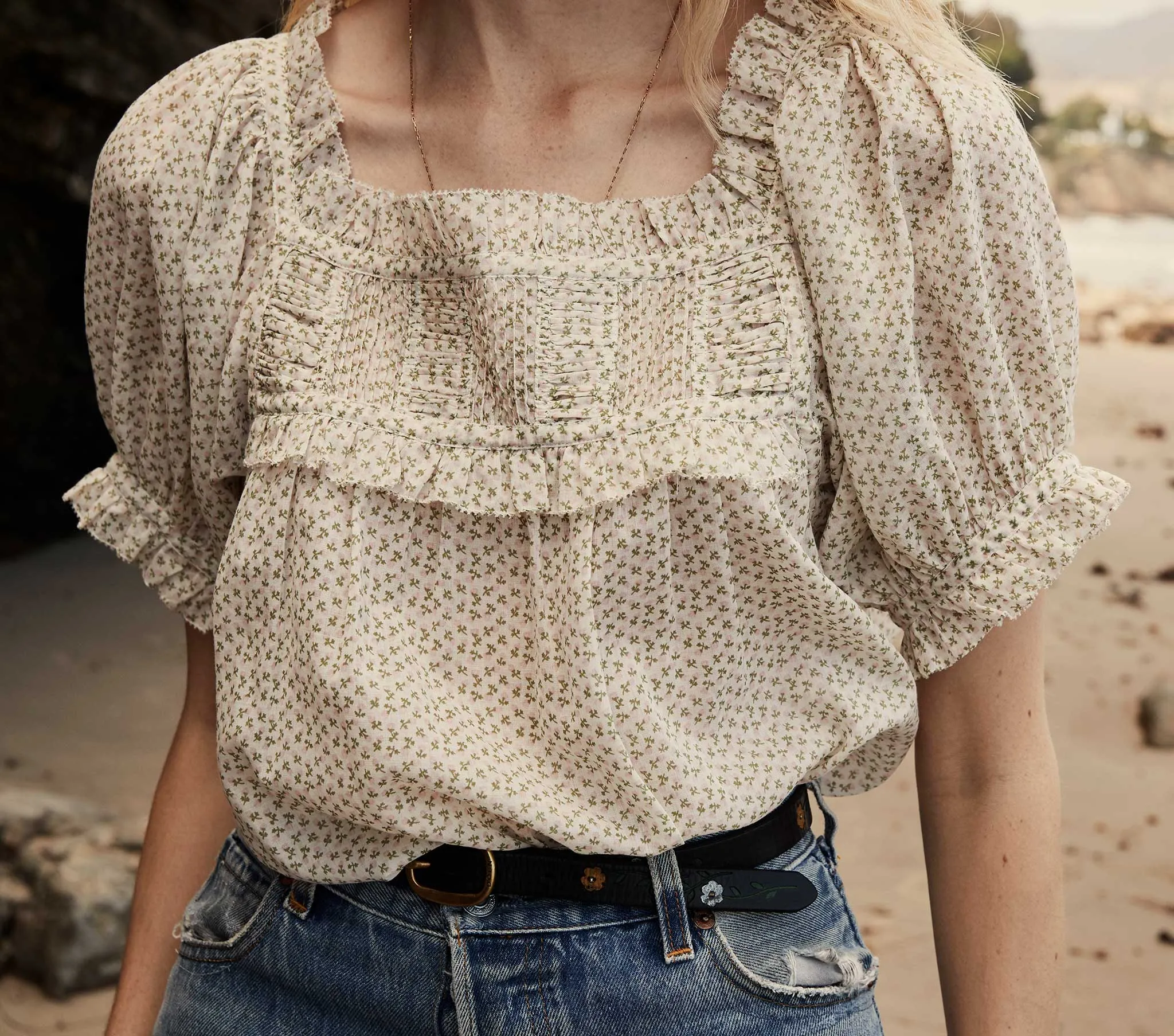 HMD -- FRANCES TOP -- PINK BISOU FLORAL sold by Doen product image thumbnail 4