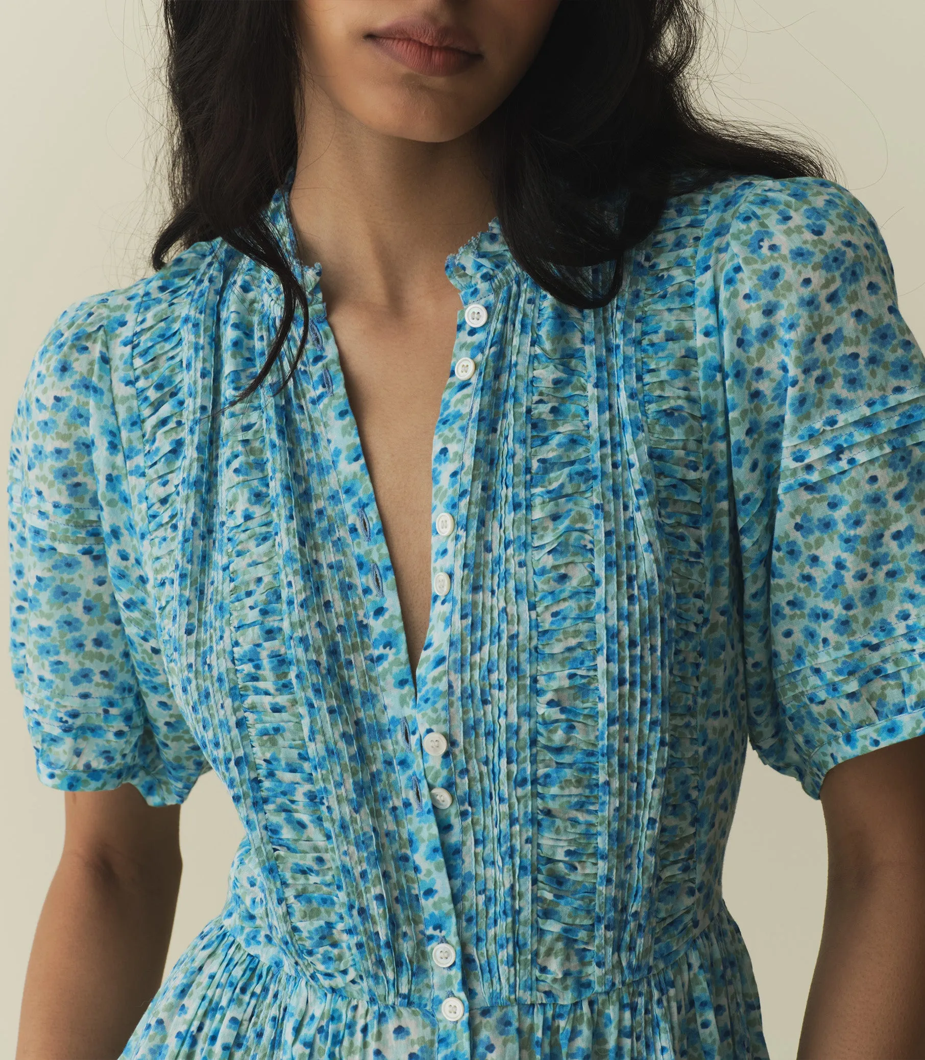 HALEIGH DRESS -- BLEU DAISY FIELDS sold by Doen product image thumbnail 3