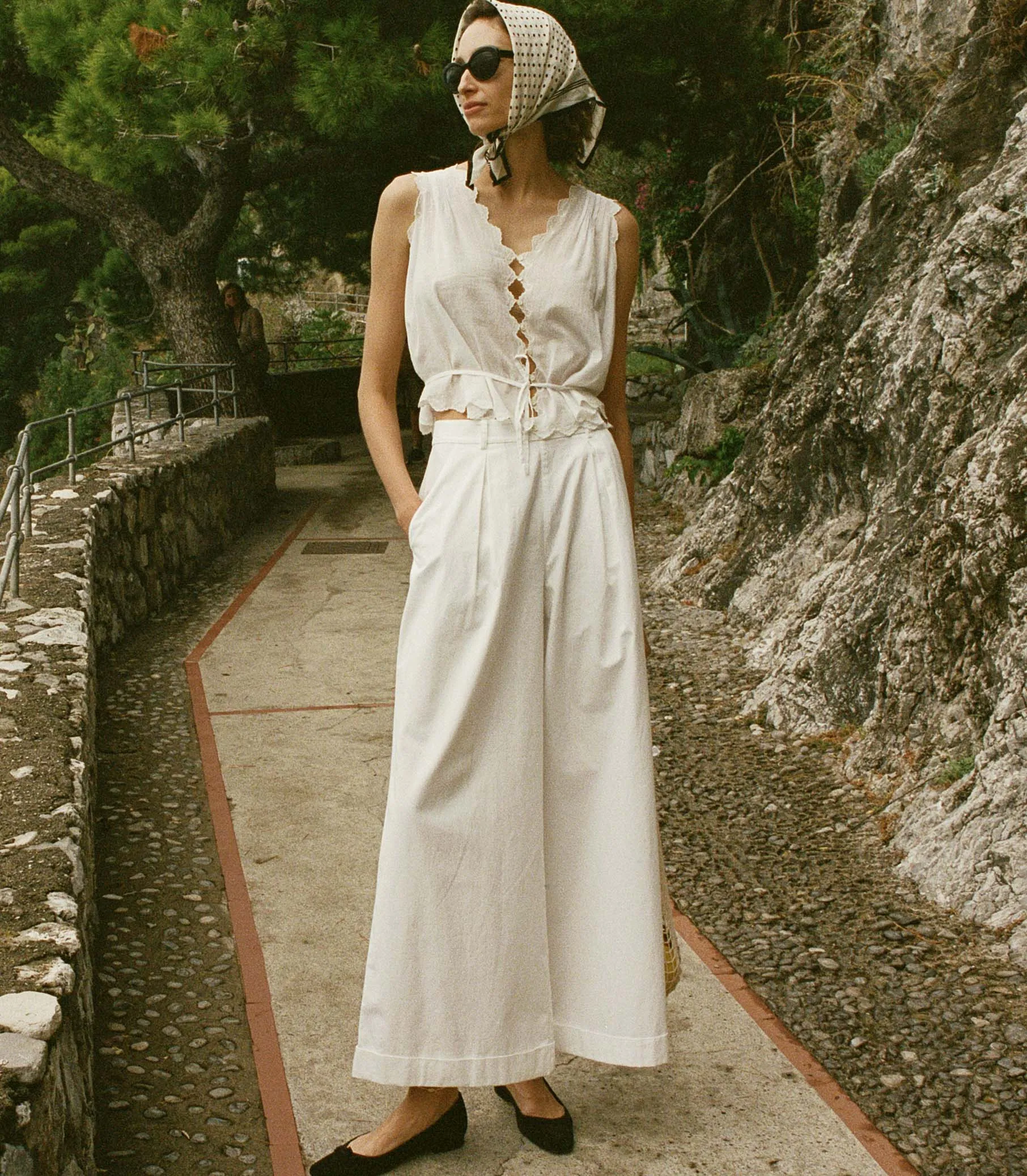 HILAIRE PANT -- SALT sold by Doen