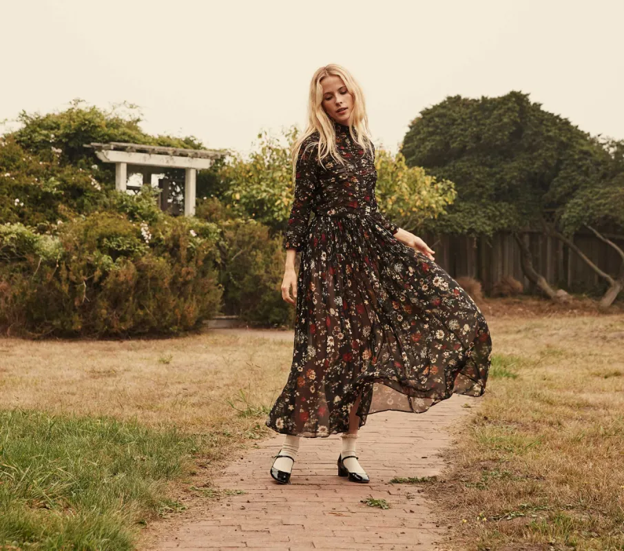 HMD -- ALLEGRA DRESS -- CAMPAGNE FLORAL sold by Doen