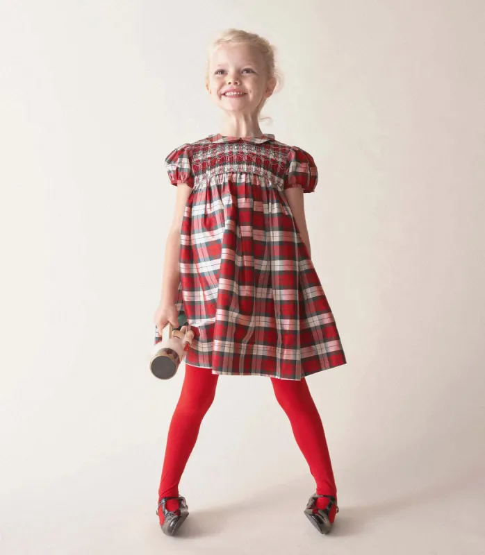 ROSETTE DRESS -- ROUGE ADALINE PLAID made by Doen