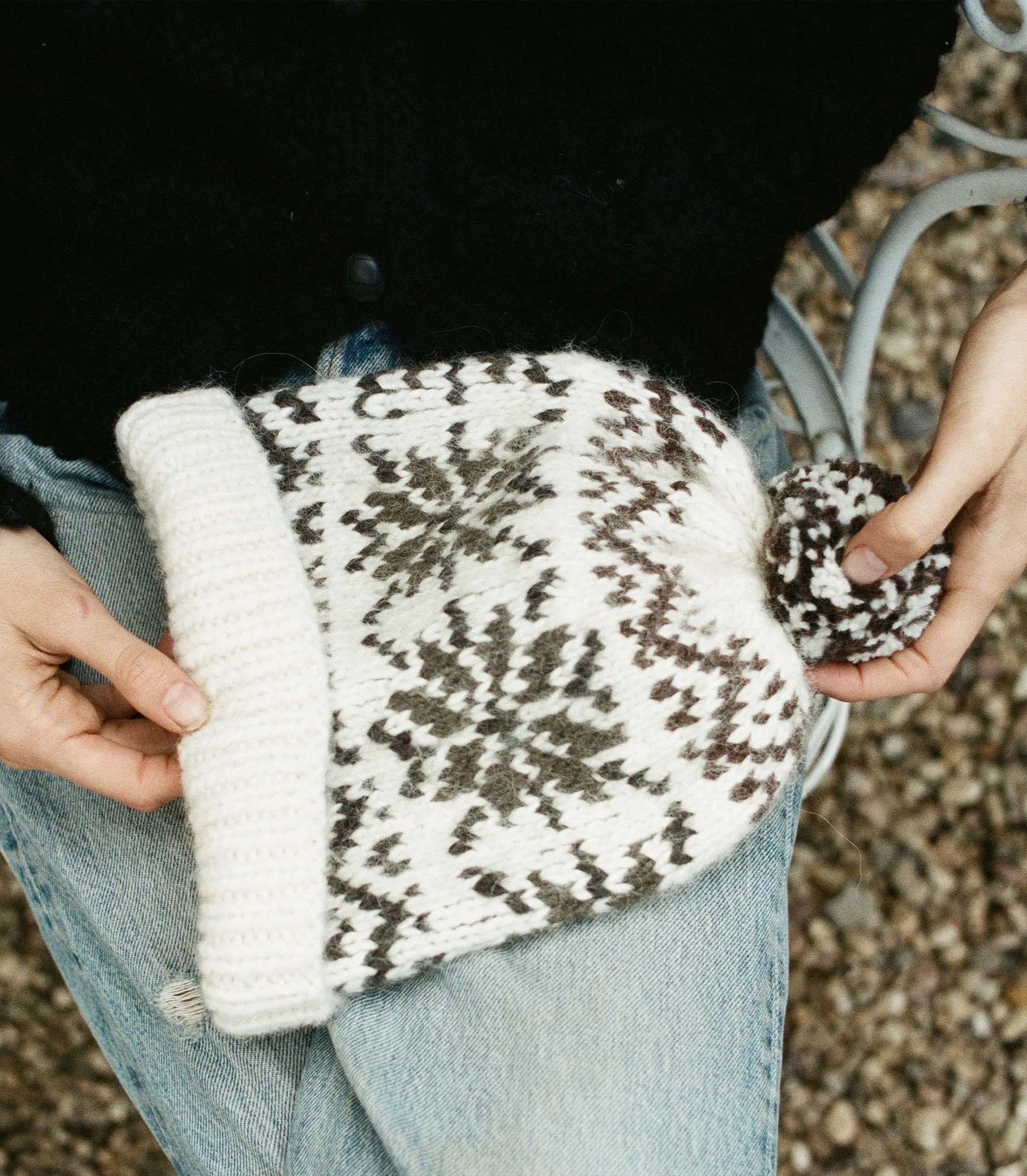 HMD -- SOMMET BEANIE -- ALPS FAIR ISLE sold by Doen product image thumbnail 5