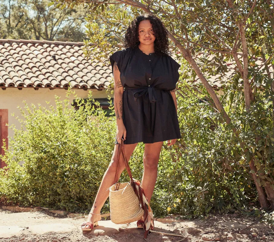 HMD -- ALVINA DRESS -- BLACK sold by Doen