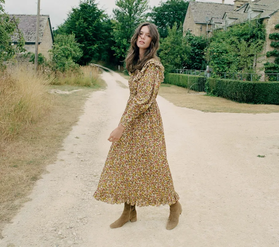 HMD -- LAURETTA DRESS -- JENNIFER SPRING FLORAL sold by Doen