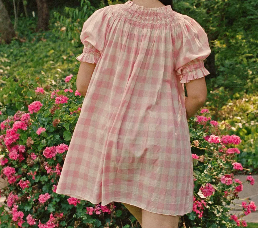 HMD -- SUREAU DRESS -- ROSETTE GINGHAM sold by Doen