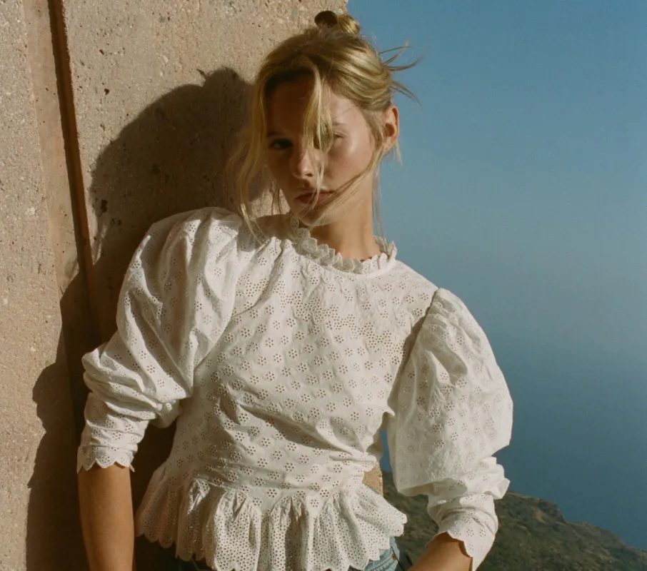 HMD -- ROSALIND TOP -- SALT sold by Doen