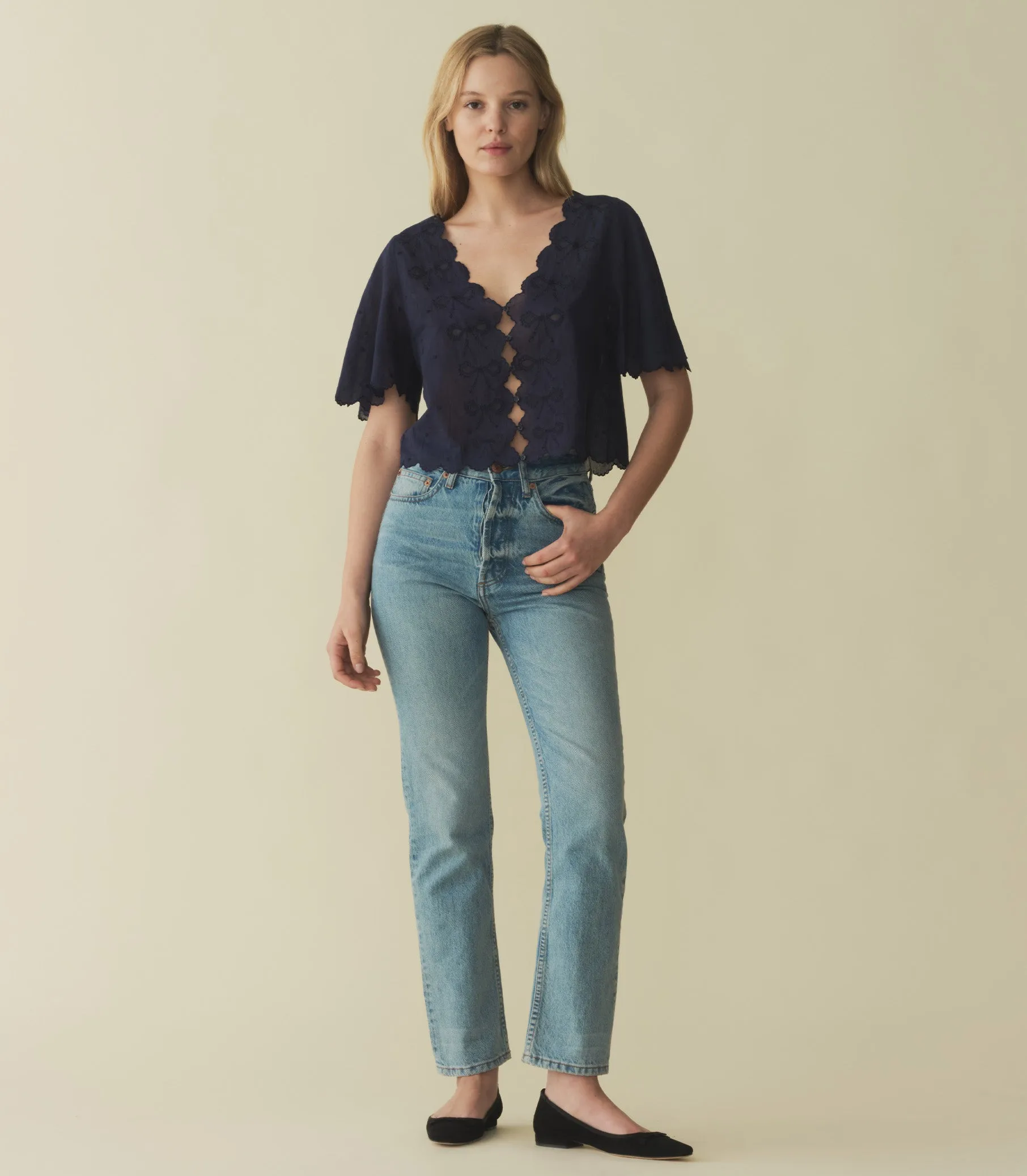 KACY TOP -- ADRIATIC sold by Doen product image thumbnail 2