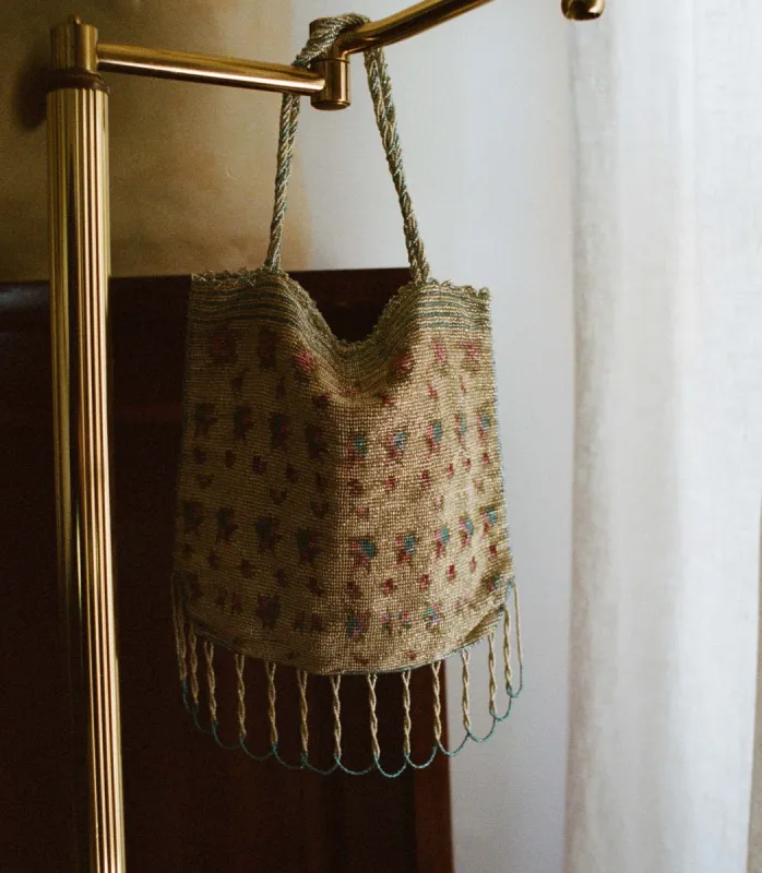 CHIARA PURSE -- MULTI FLORAL BEADING sold by Doen