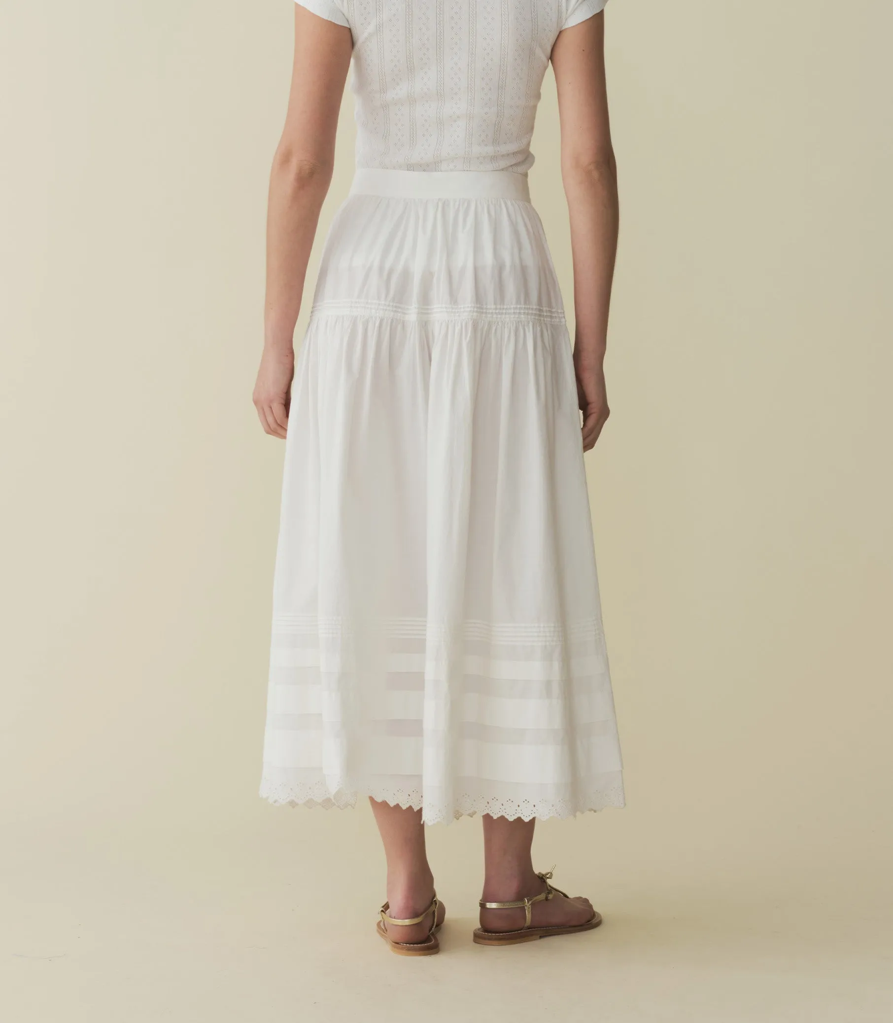 VIVI TEE -- SALT QUELLE JOLIE POINTELLE sold by Doen product image thumbnail 5