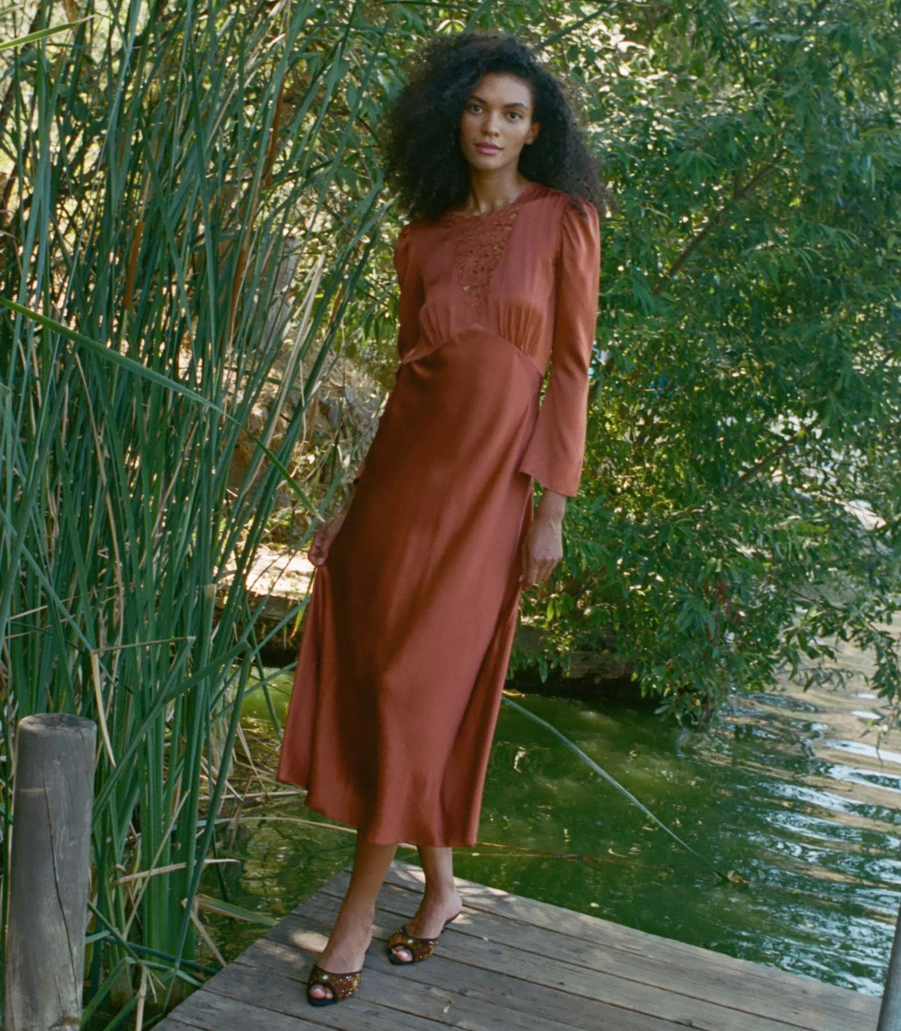 MELINDA DRESS -- EARTHEN sold by Doen