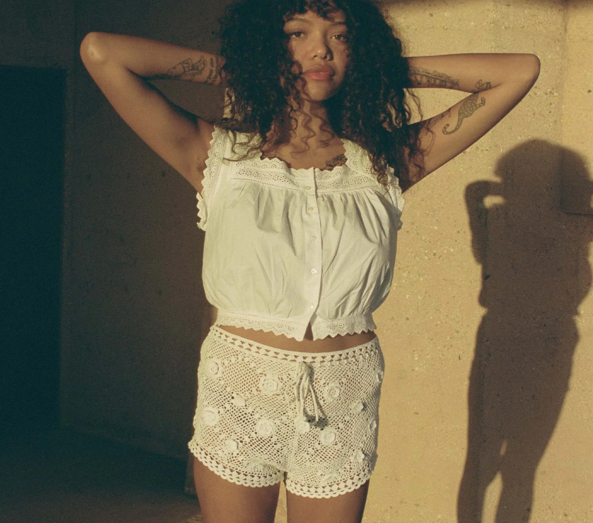 HMD -- TILLIE TOP -- POWDER sold by Doen product image thumbnail 3